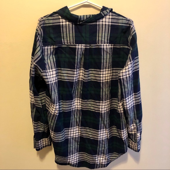 Core Life Plaid Flannel Boyfriend Shirt - Picture 2 of 4